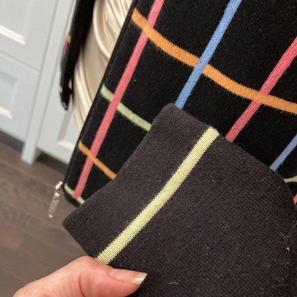 PARKHURST Black Neon Zip Cardigan - Picture 11 of 12